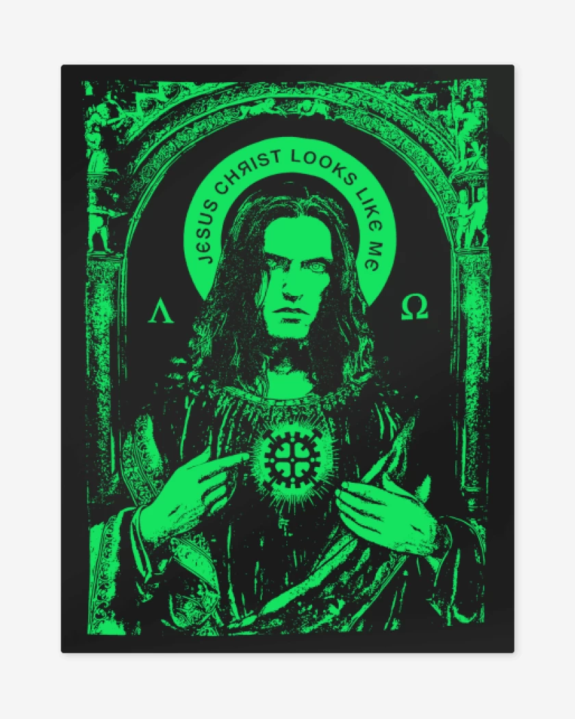 Print metalico Jesus Chrits Looks Like Me