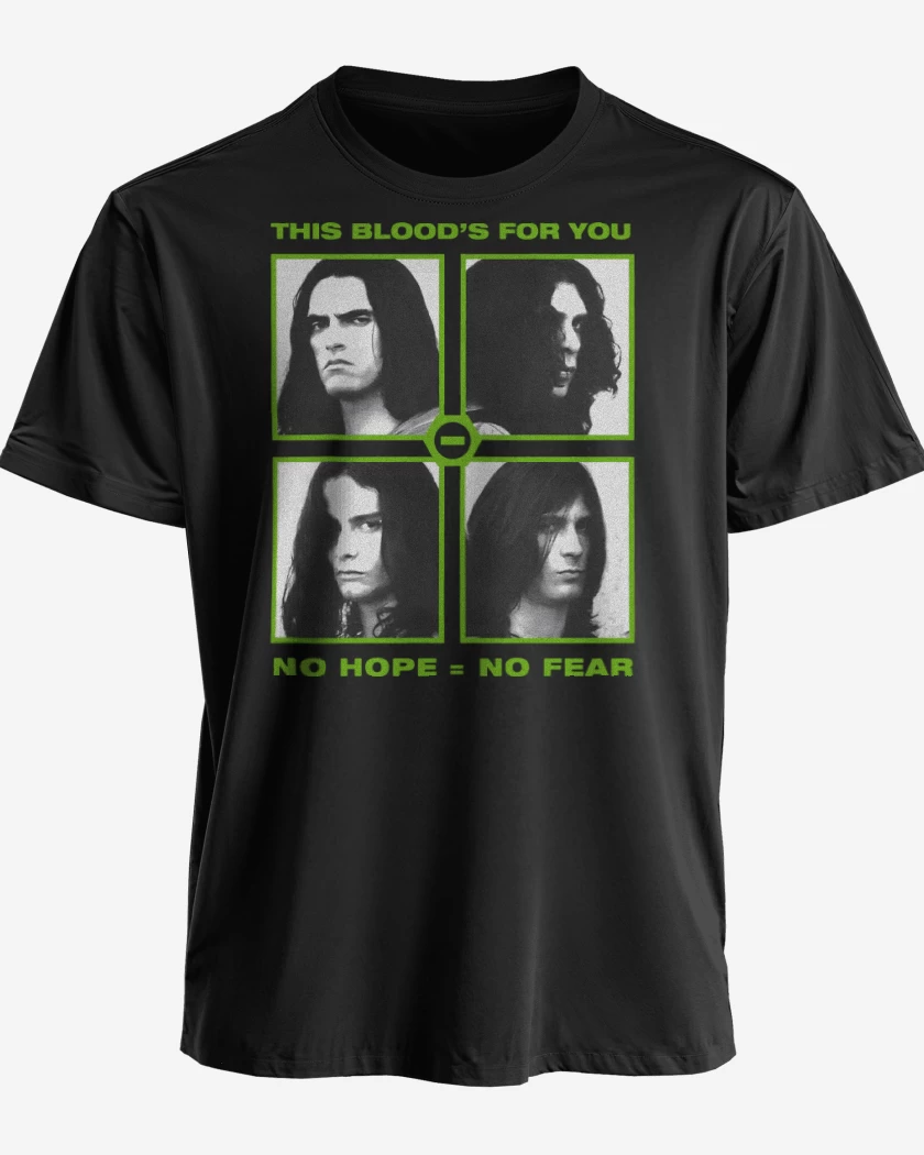 Polera premium Negro de No Hope = No Fear