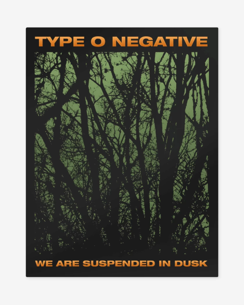 Print metalico Negro de We Are Suspended in Dusk