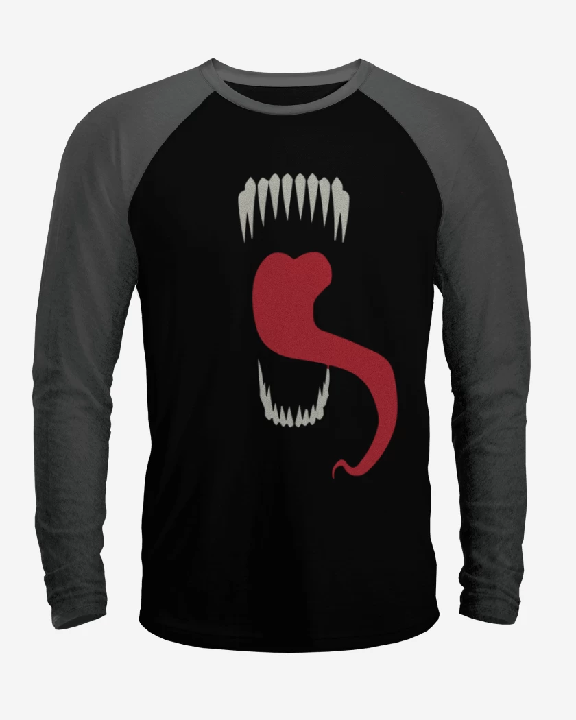 Polera Raglan Negro / Negro Heather de Veneno 3