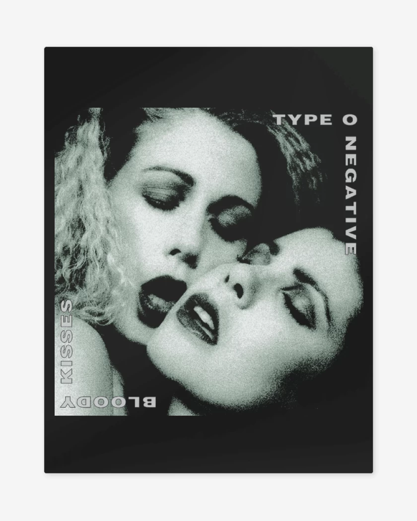 Print metalico Bloody Kisses