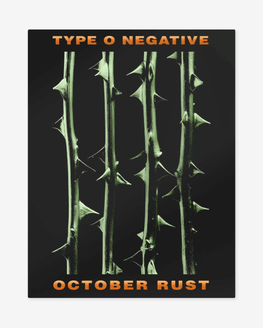 Print metalico Negro de October Rust