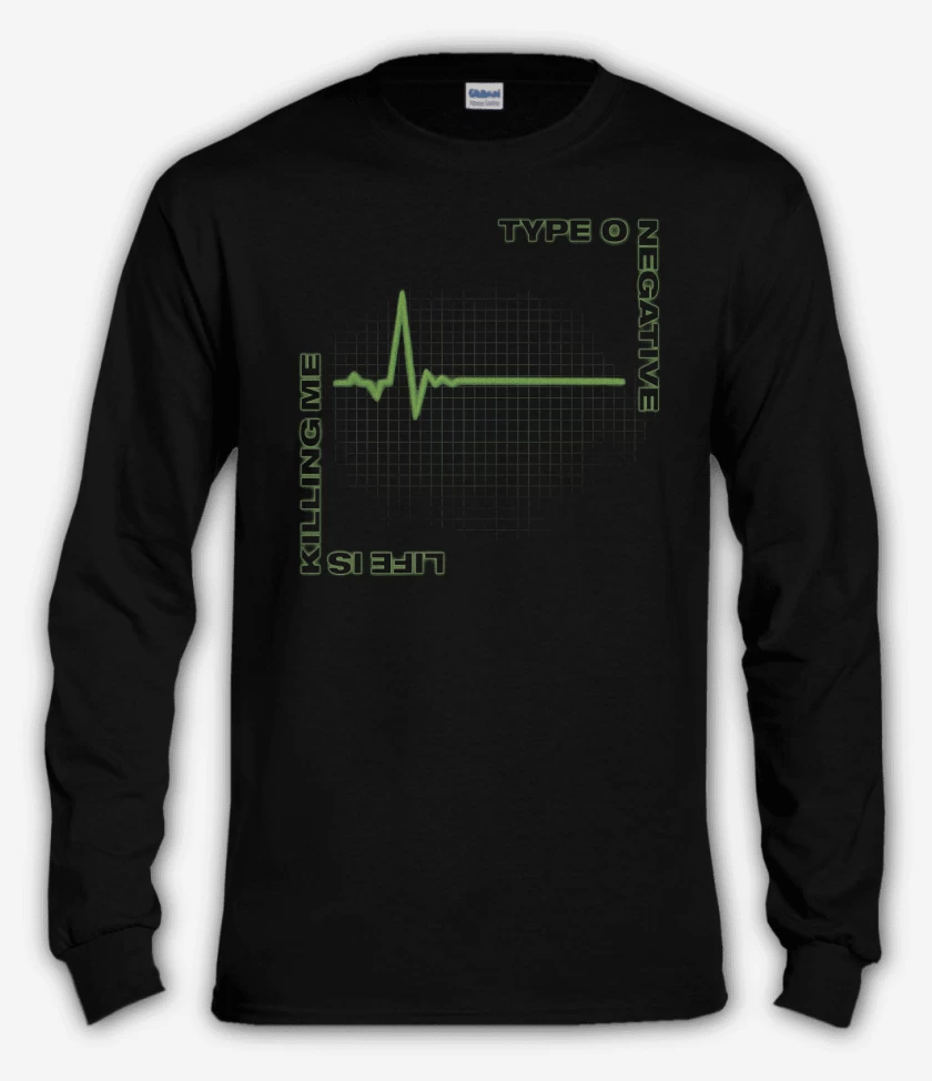 Polera manga larga Negro de Life is Killing Me