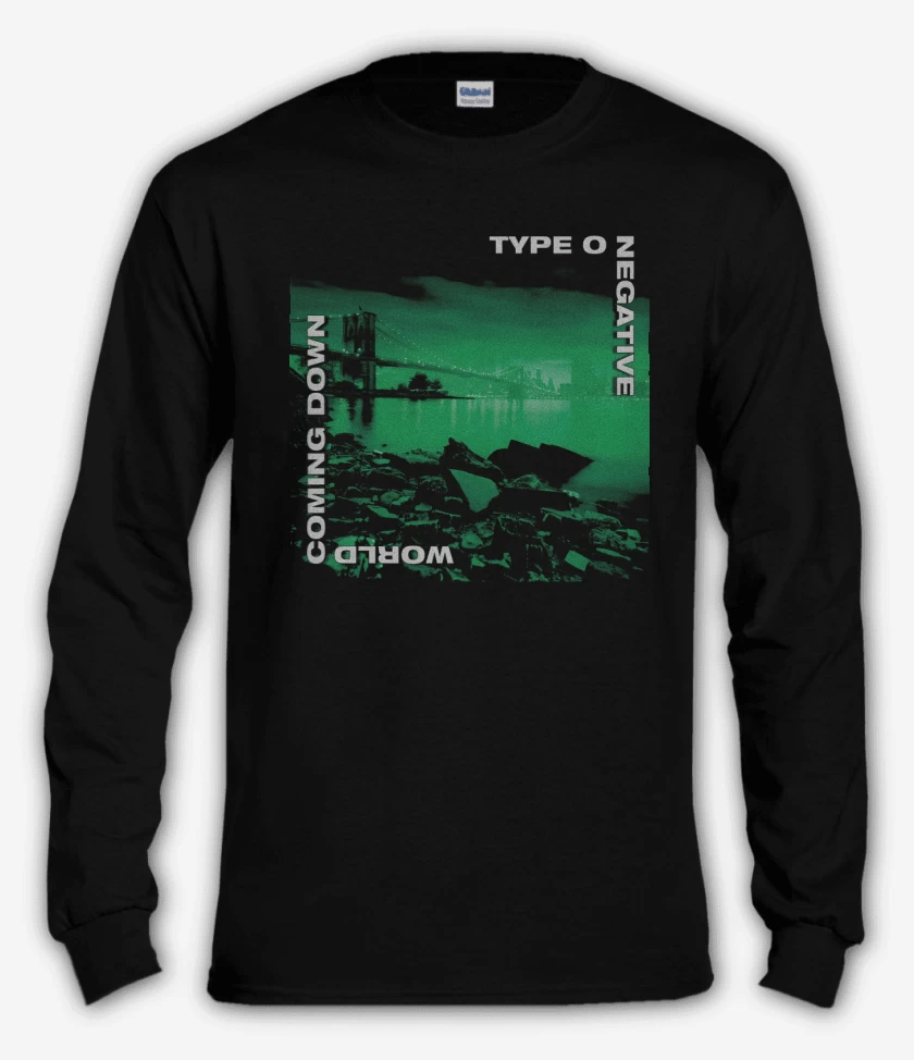 Polera manga larga Negro de World Coming Down