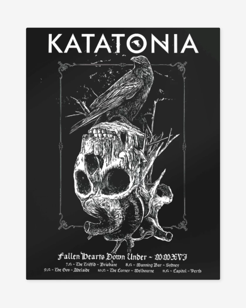 Print metalico Negro de Katatonia