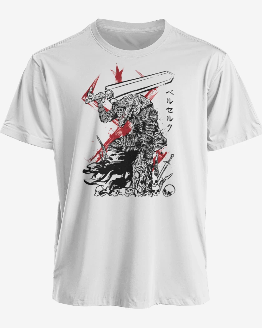 Polera premium Blanco de Espadachín Solitario