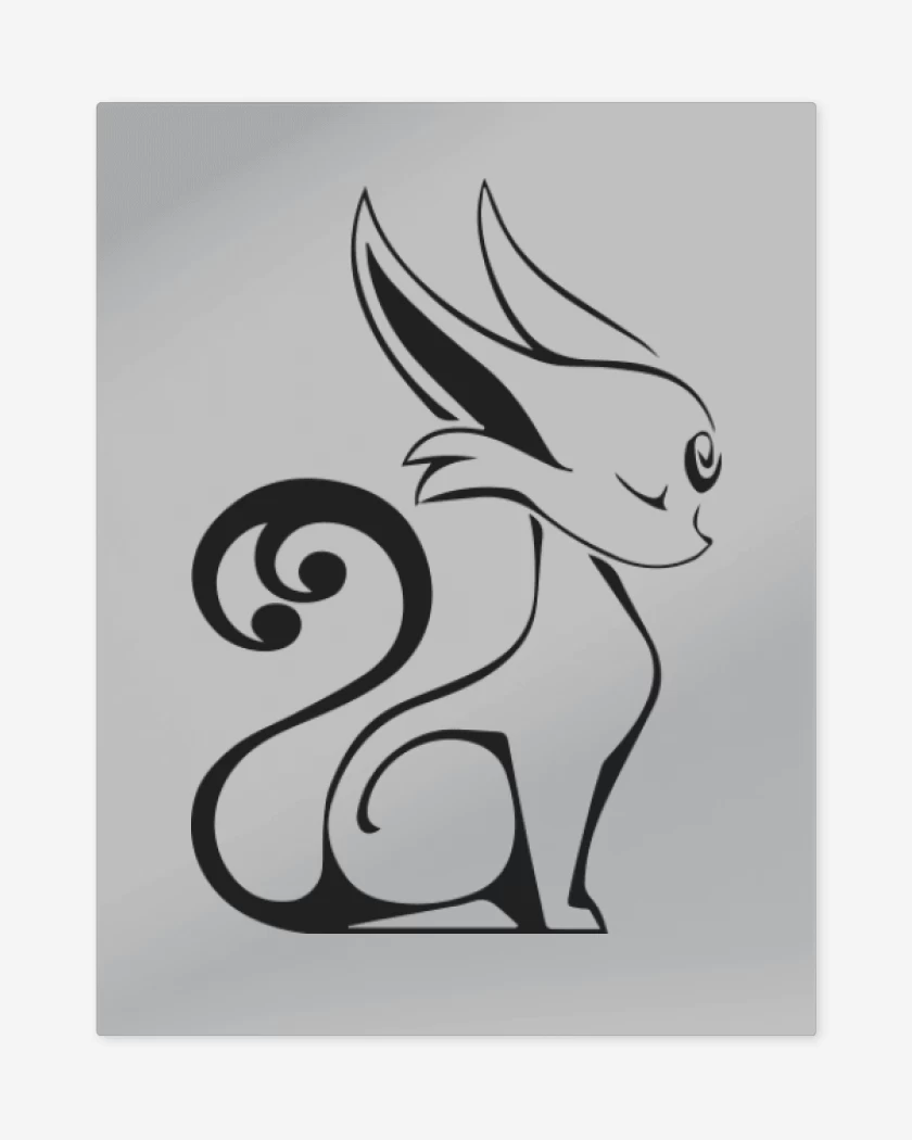 Print metalico Gris Melange de Espeon