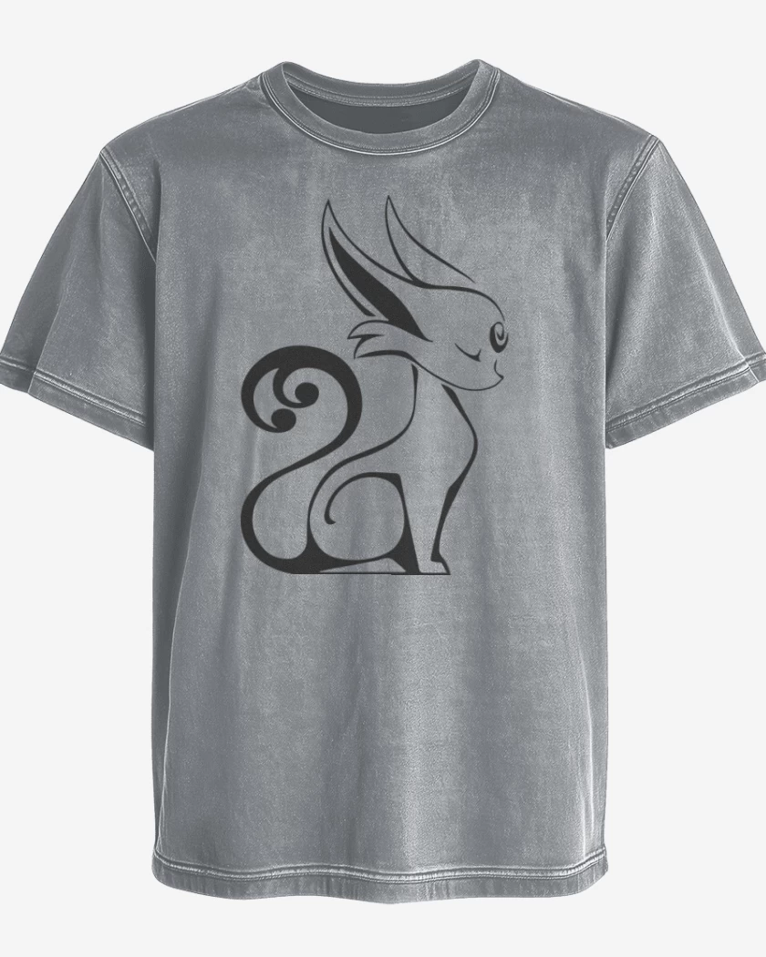 Polera desgastada Gris Melange de Espeon