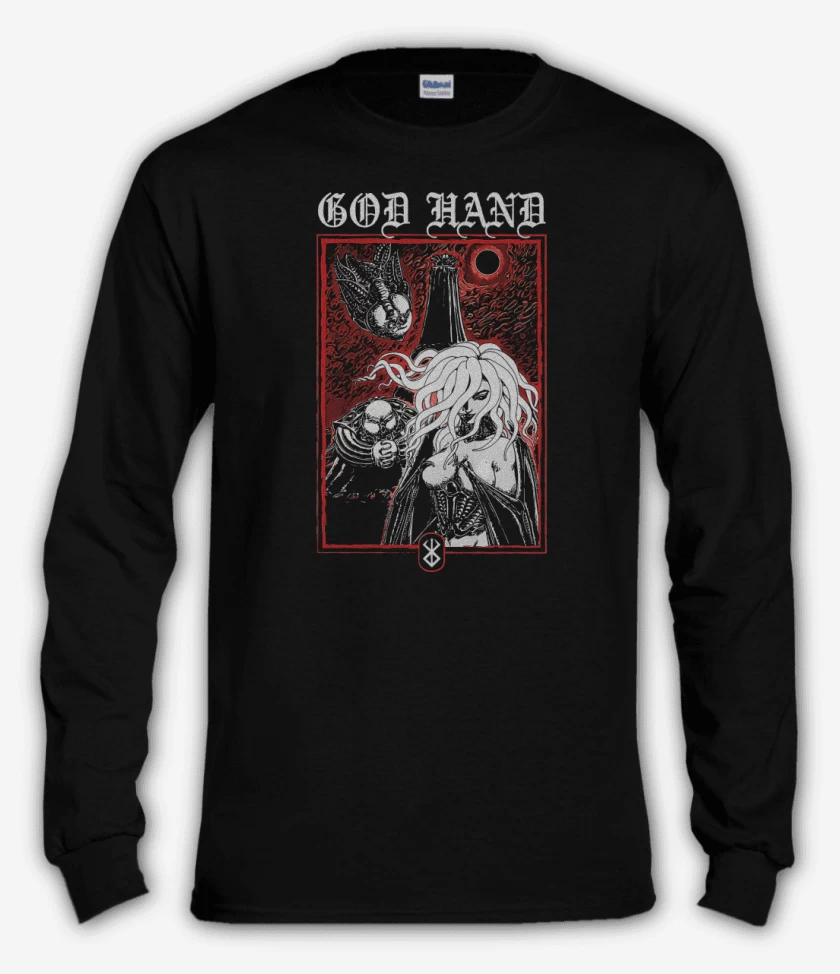 Polera manga larga Negro de God Hand