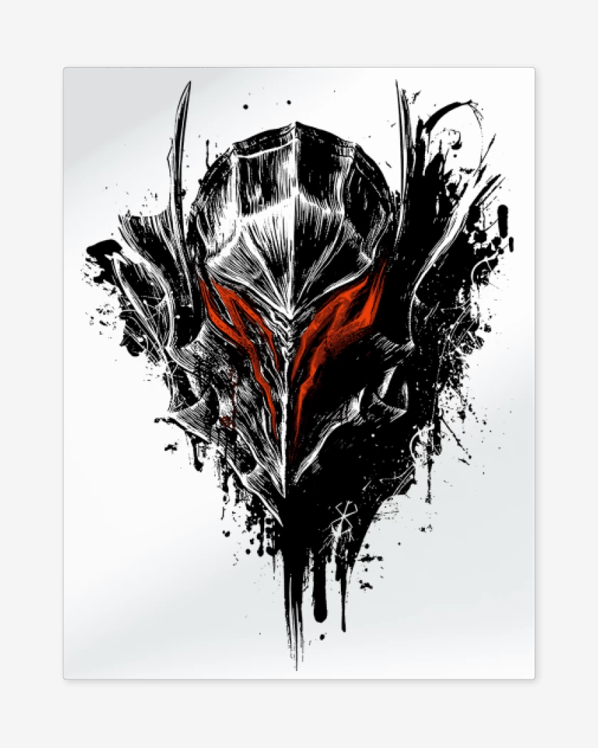 Print metalico Blanco de Black Warrior