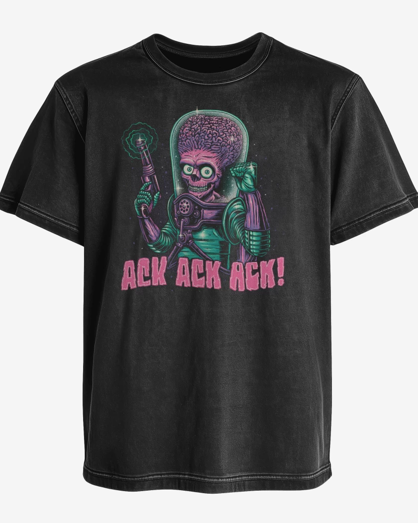 Polera desgastada Mars Ack Ack AtAck