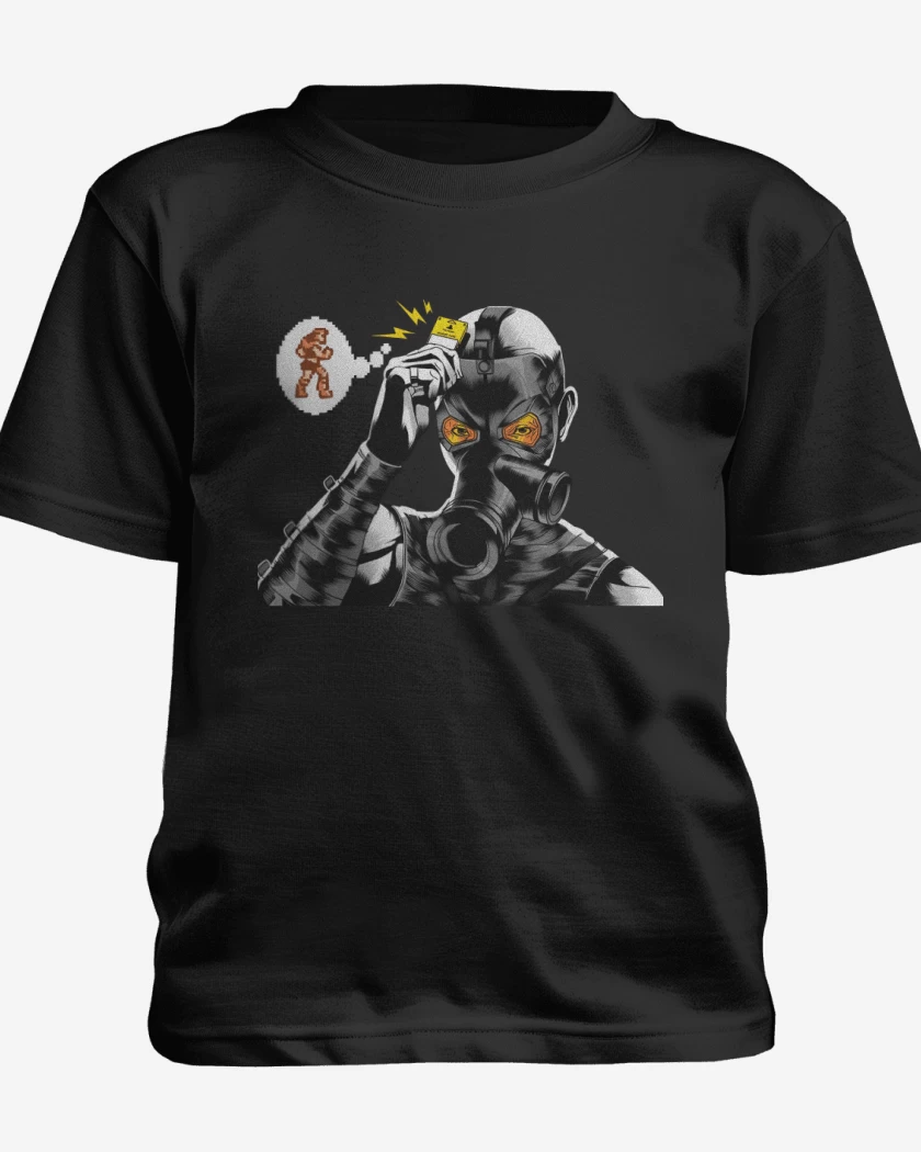 Polera de niño Negro de Psycho Memory Card