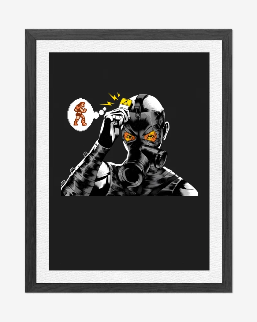 Cuadro decorativo Negro de Psycho Memory Card