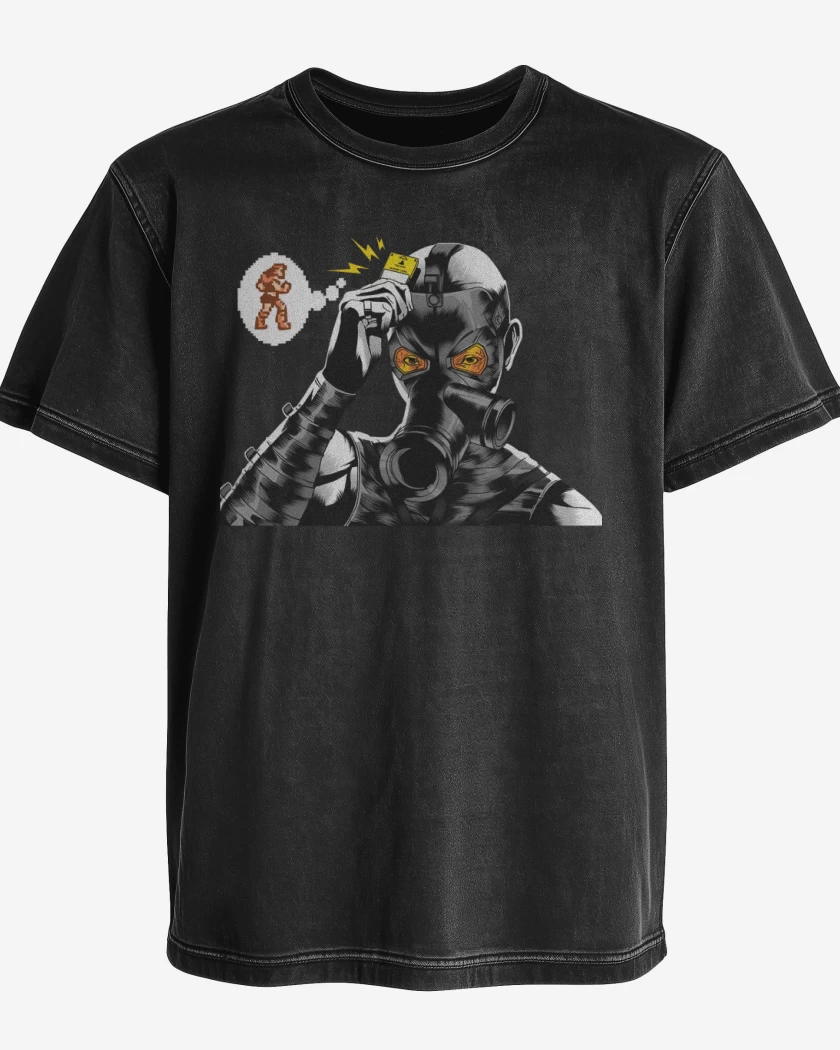 Polera desgastada Psycho Memory Card