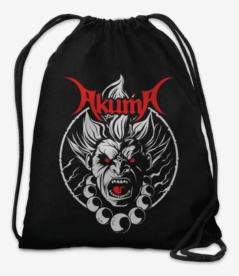 Mochila Negro de Akuma Metal