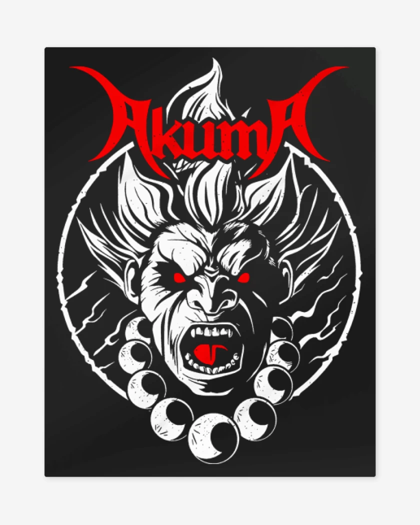 Print metalico Negro de Akuma Metal