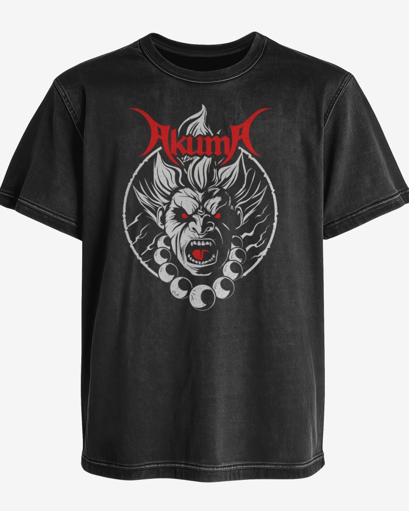 Polera desgastada Akuma Metal