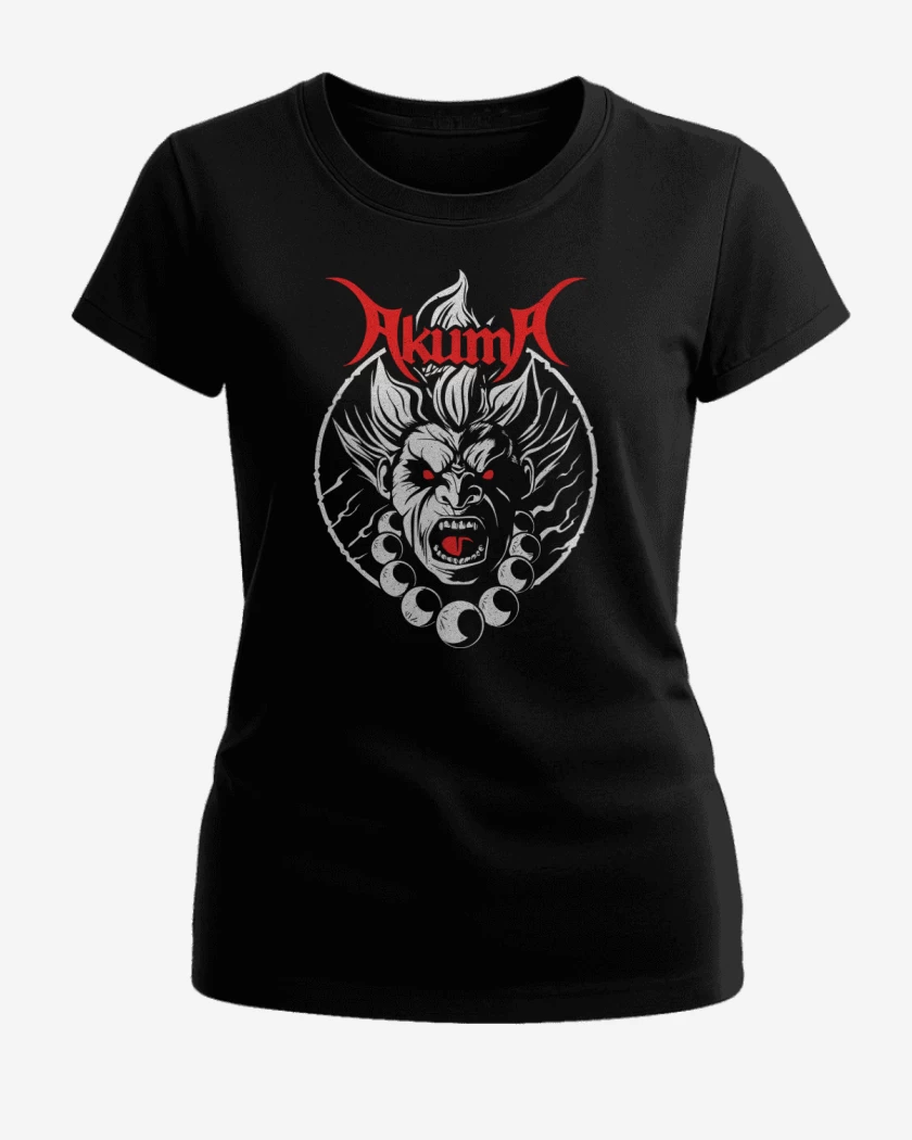 Polera de Mujer Negro de Akuma Metal