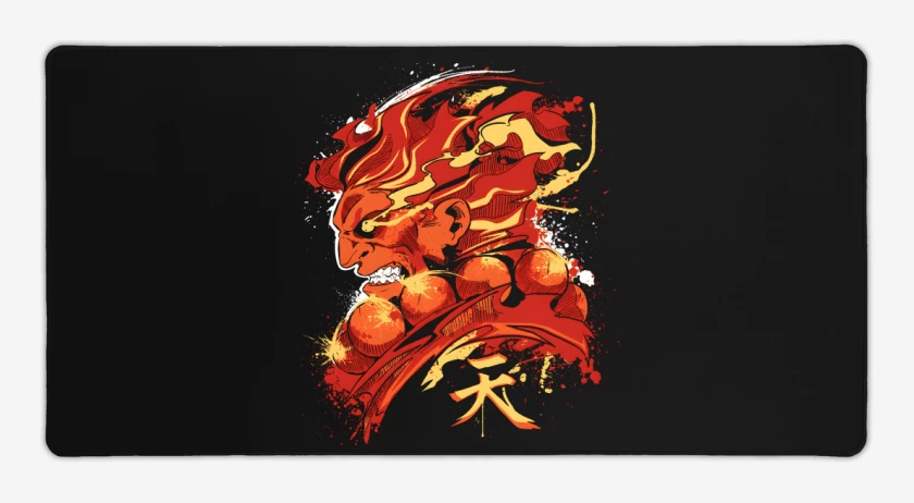 Mouse pad Gamer Negro de Gouki