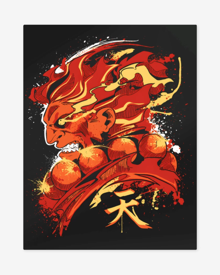 Print metalico Negro de Gouki