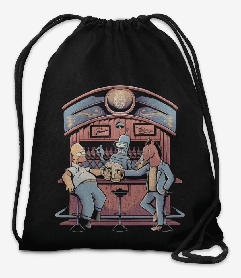 Mochila Negro de La Hora Feliz