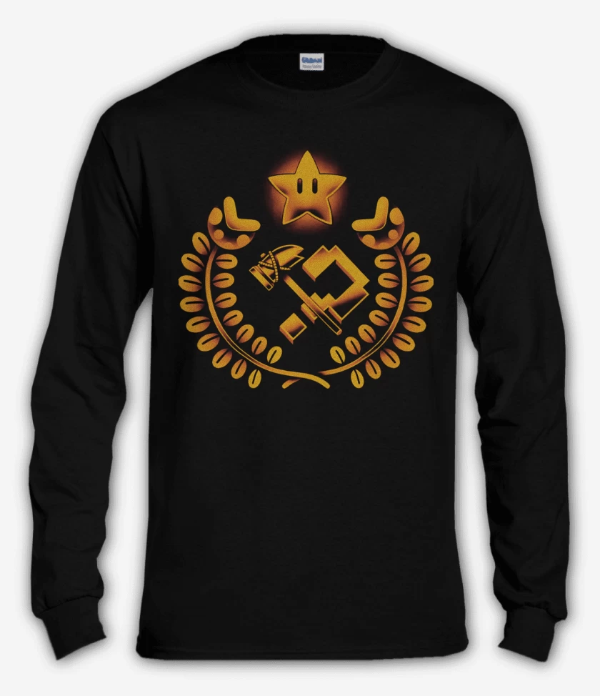 Polera manga larga Negro de Compañero Fontanero