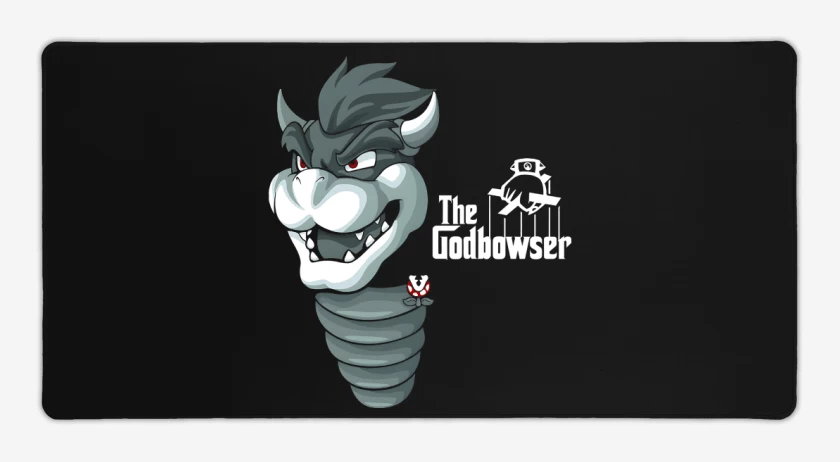 Mouse pad Gamer Negro de The Godbowser