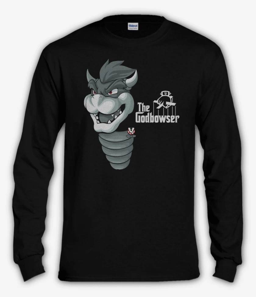 Polera manga larga Negro de The Godbowser