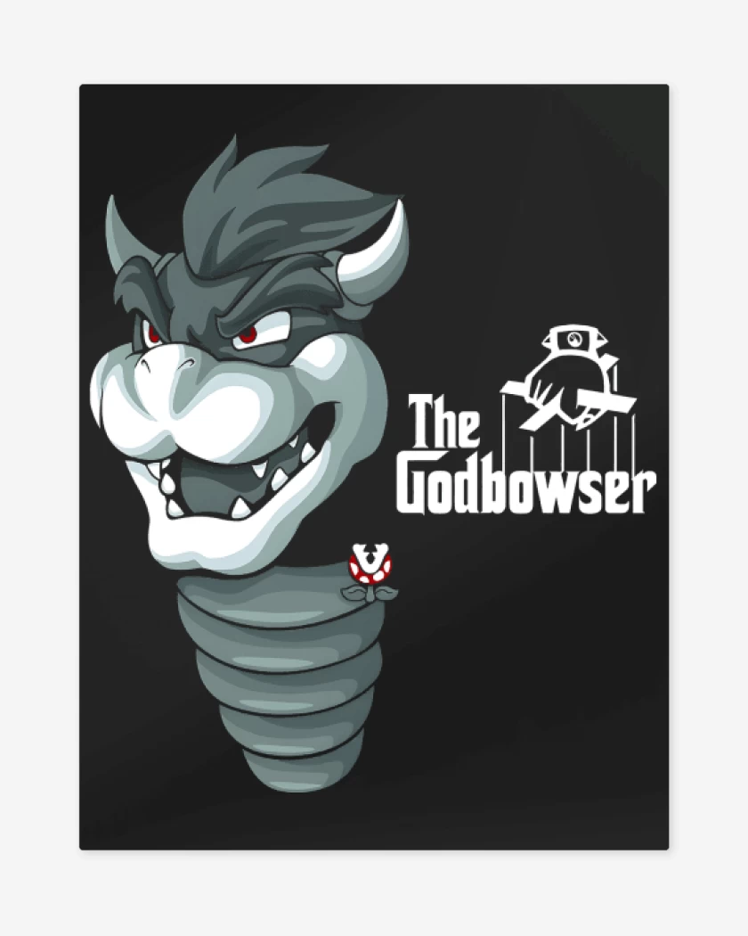 Print metalico Negro de The Godbowser