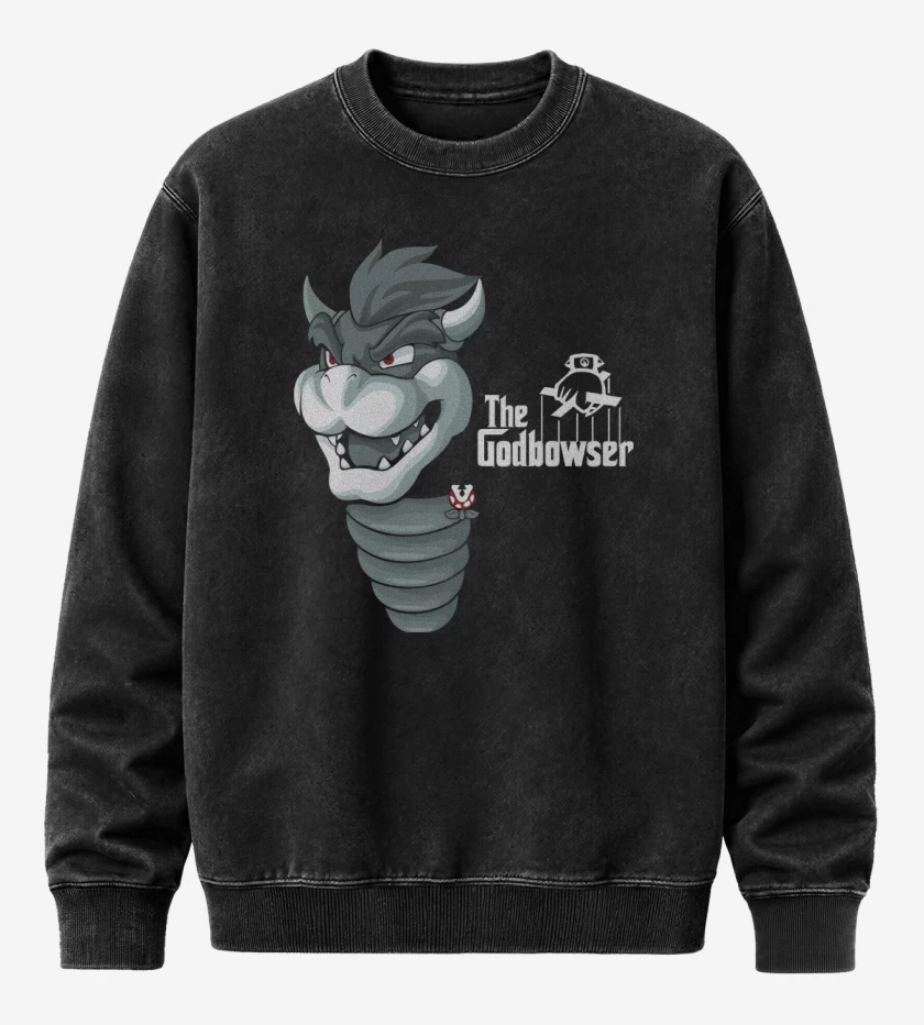 Poleron Polo Acid Wash Negro de The Godbowser