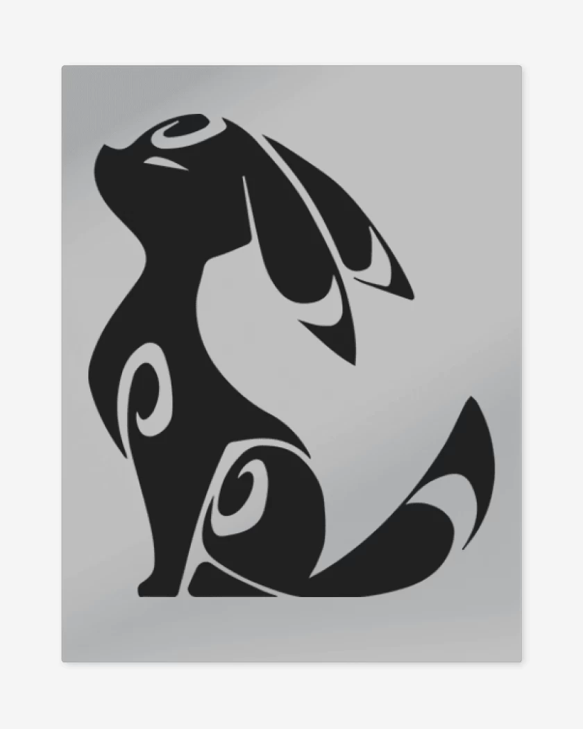 Print metalico Gris Melange de Umbreon