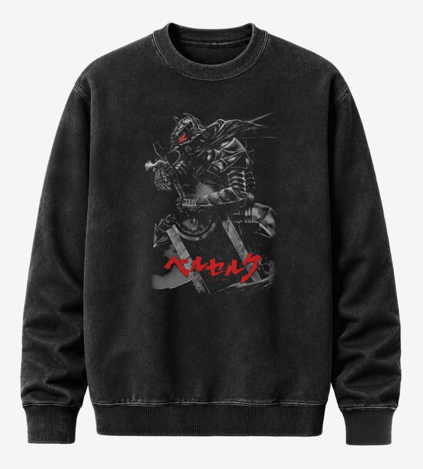 Poleron Polo Acid Wash Negro de The Dark Knight 