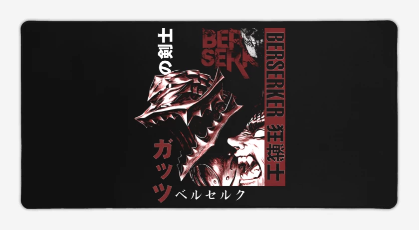 Mouse pad Gamer Negro de Black Armor Warrior