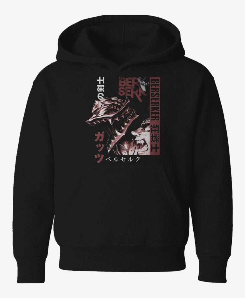 Poleron de niño Negro de Black Armor Warrior