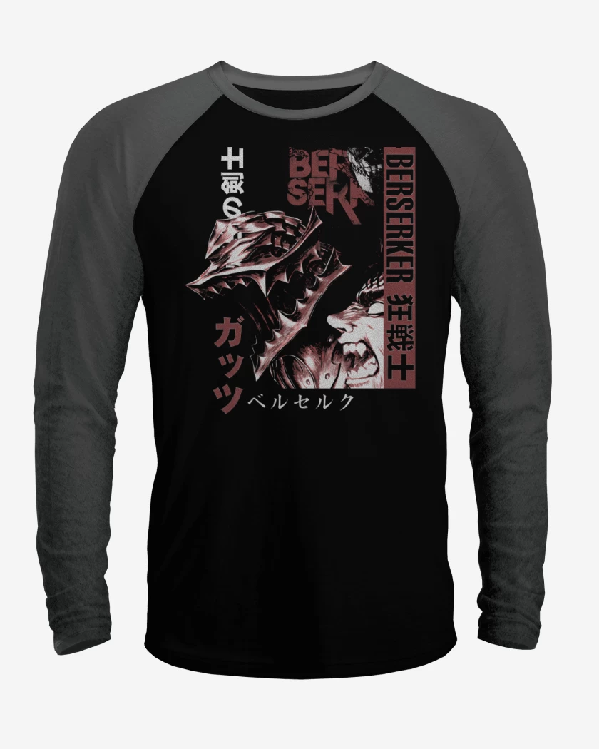 Polera Raglan Black Armor Warrior