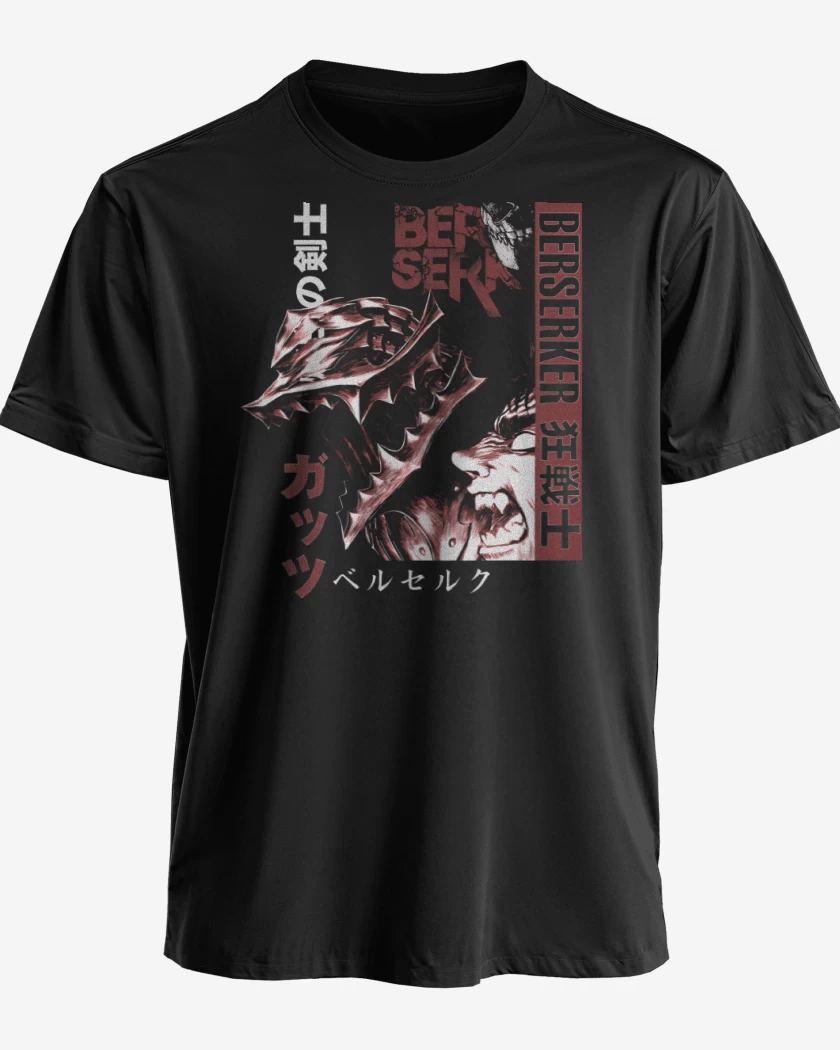Polera premium Negro de Black Armor Warrior