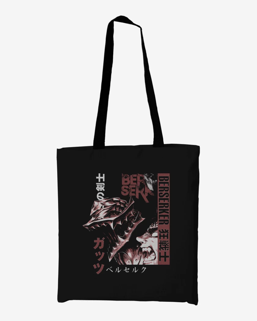 Totebag Black Armor Warrior