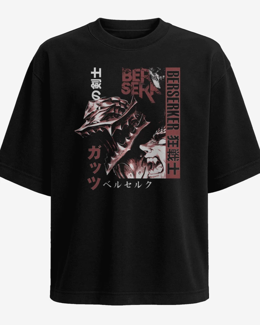 Polera Oversize Black Armor Warrior