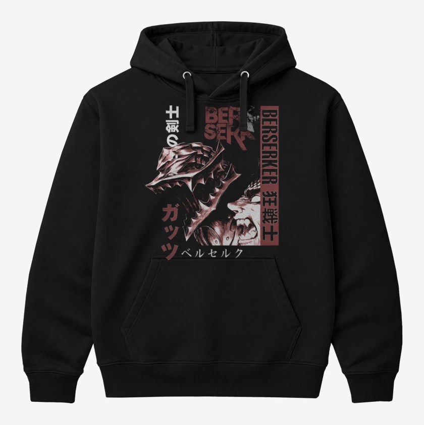 Polerón Canguro Black Armor Warrior