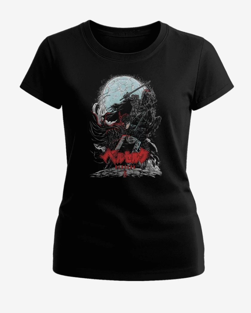 Polera de Mujer Negro de Caballero Oscuro