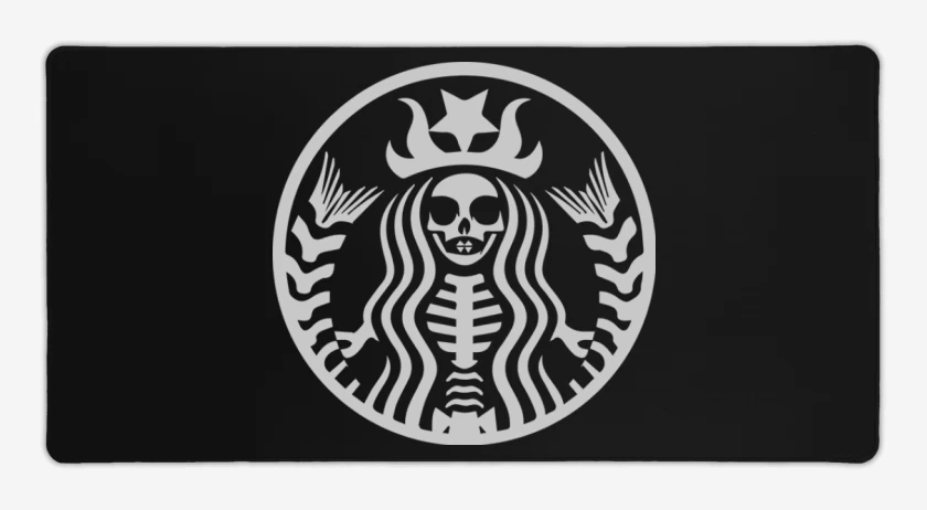 Mouse pad Gamer Negro de Starbucks