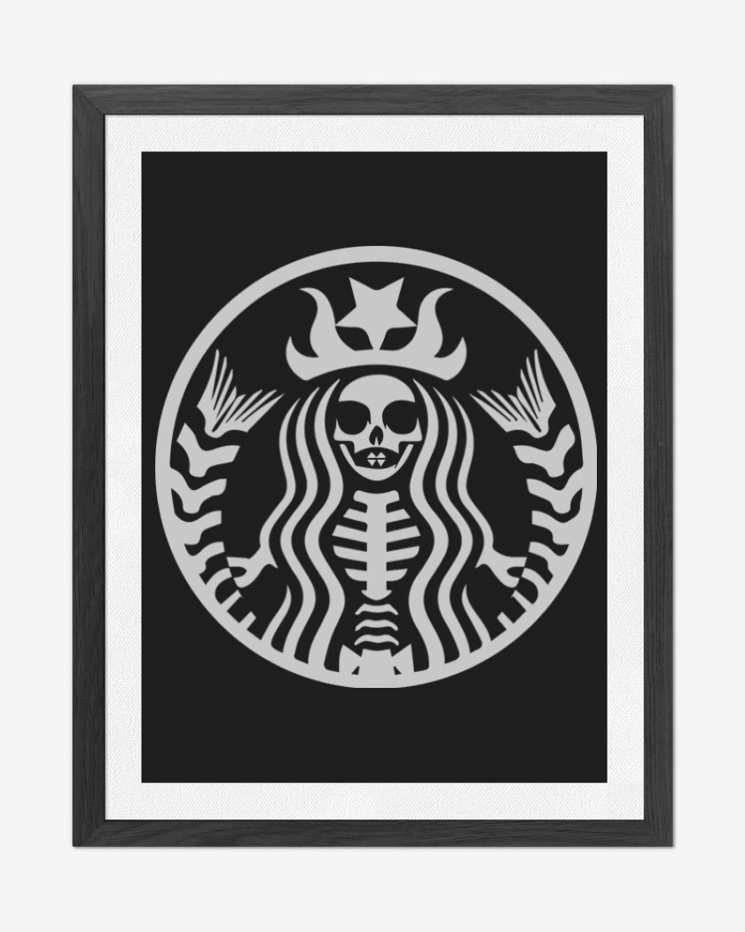 Cuadro decorativo Negro de Starbucks