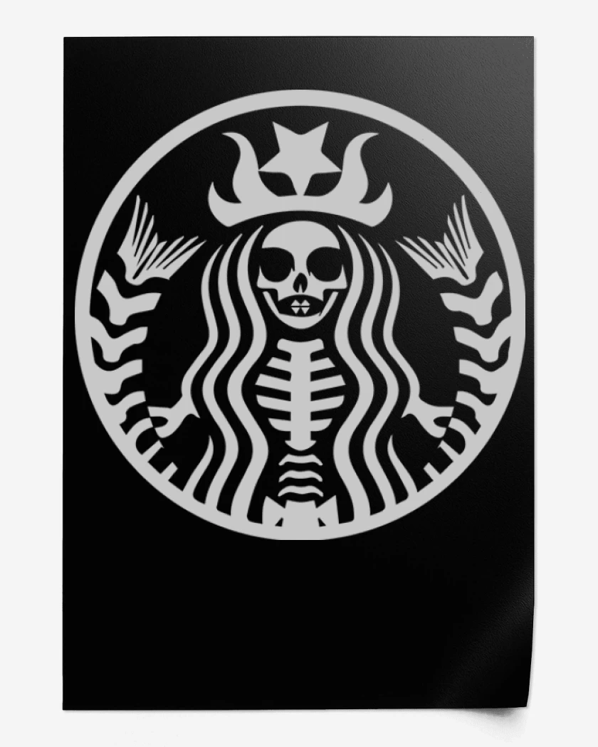 Print Negro de Starbucks