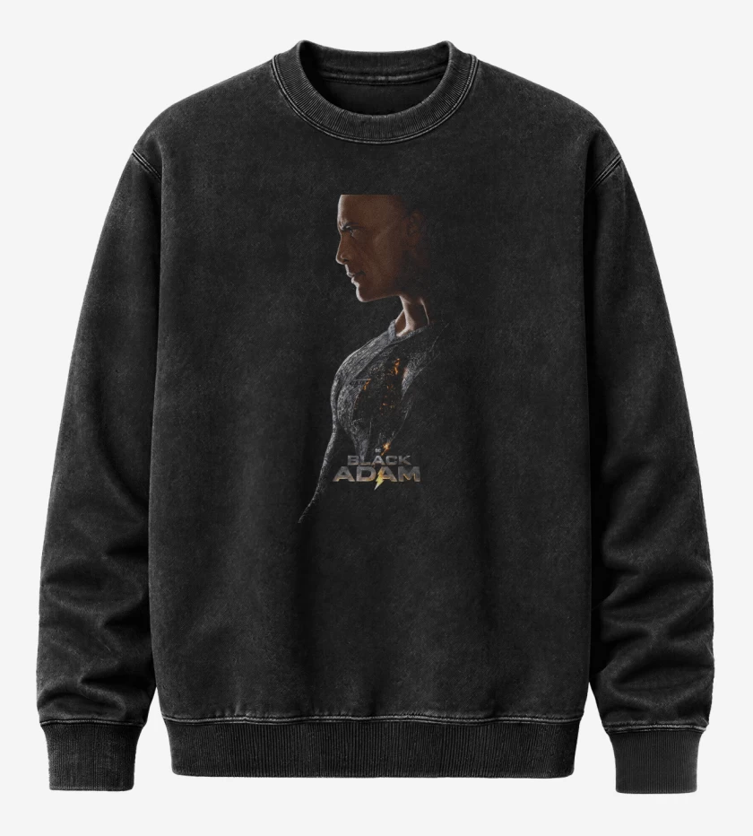 Poleron Polo Acid Wash Negro de Dwayne Adam