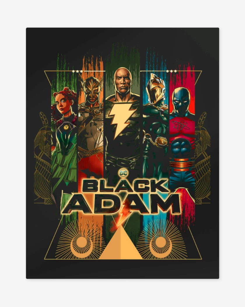 Print metalico Negro de Heroes de Kahndaq