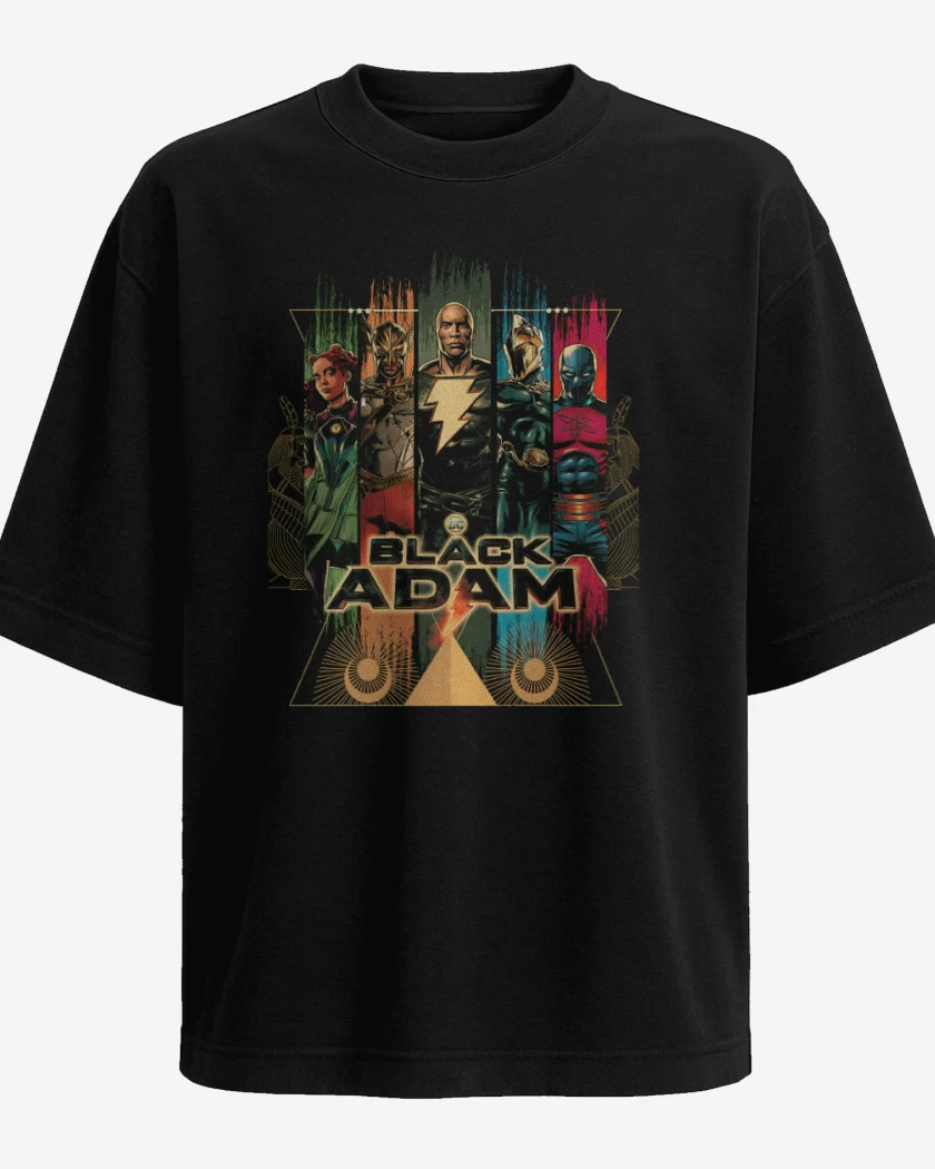 Polera Oversize Negro de Heroes de Kahndaq