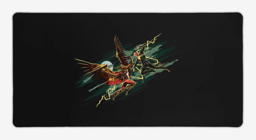 Mouse pad Gamer Black Adam vs Hombre Halcón
