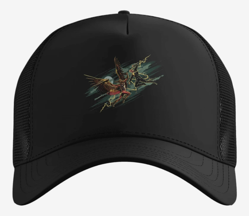 Gorro Black Adam vs Hombre Halcón