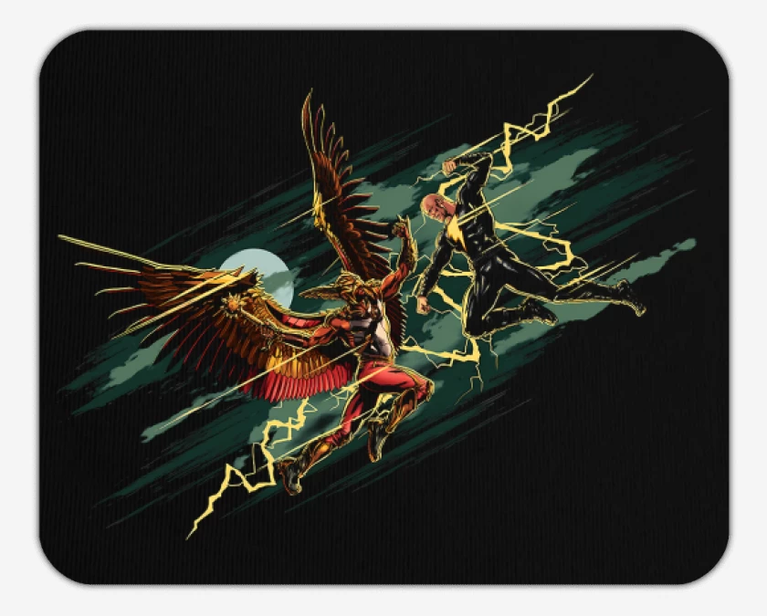 Mousepad Black Adam vs Hombre Halcón