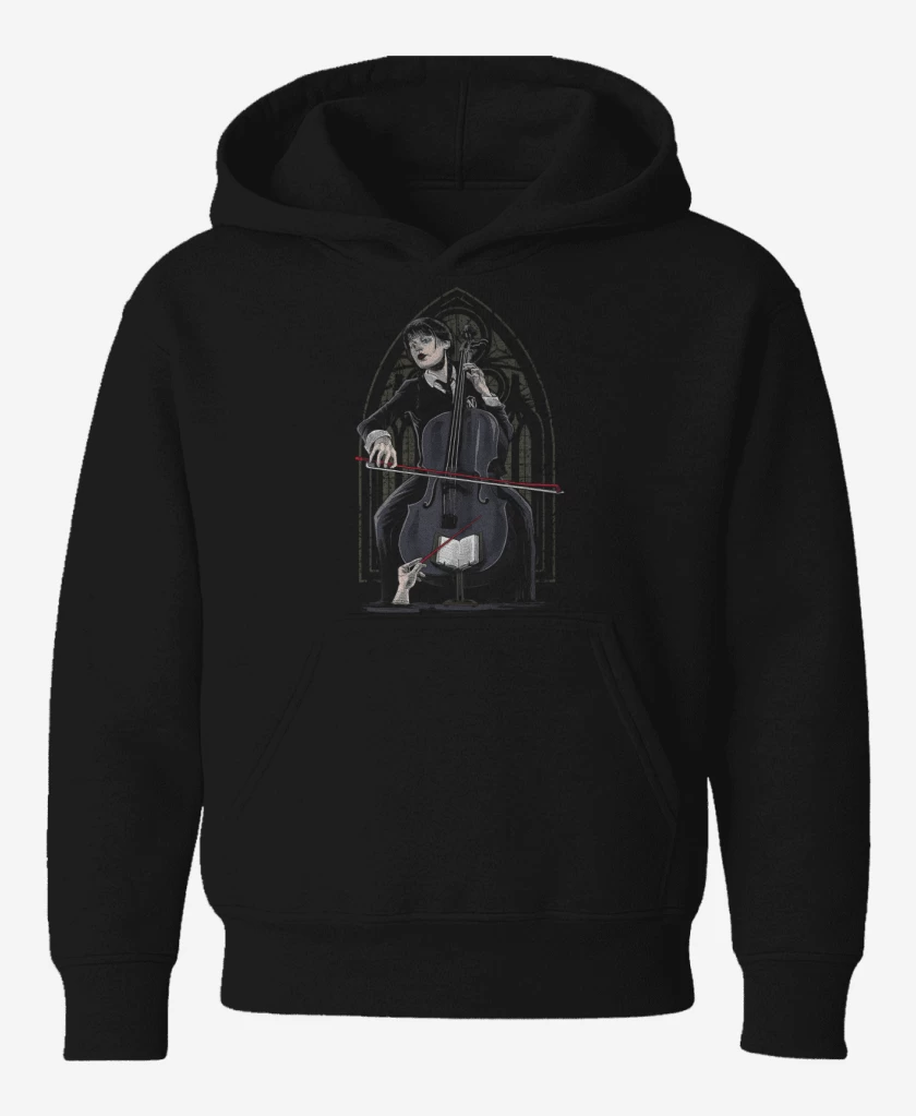 Poleron de niño Negro de Orquesta Addams